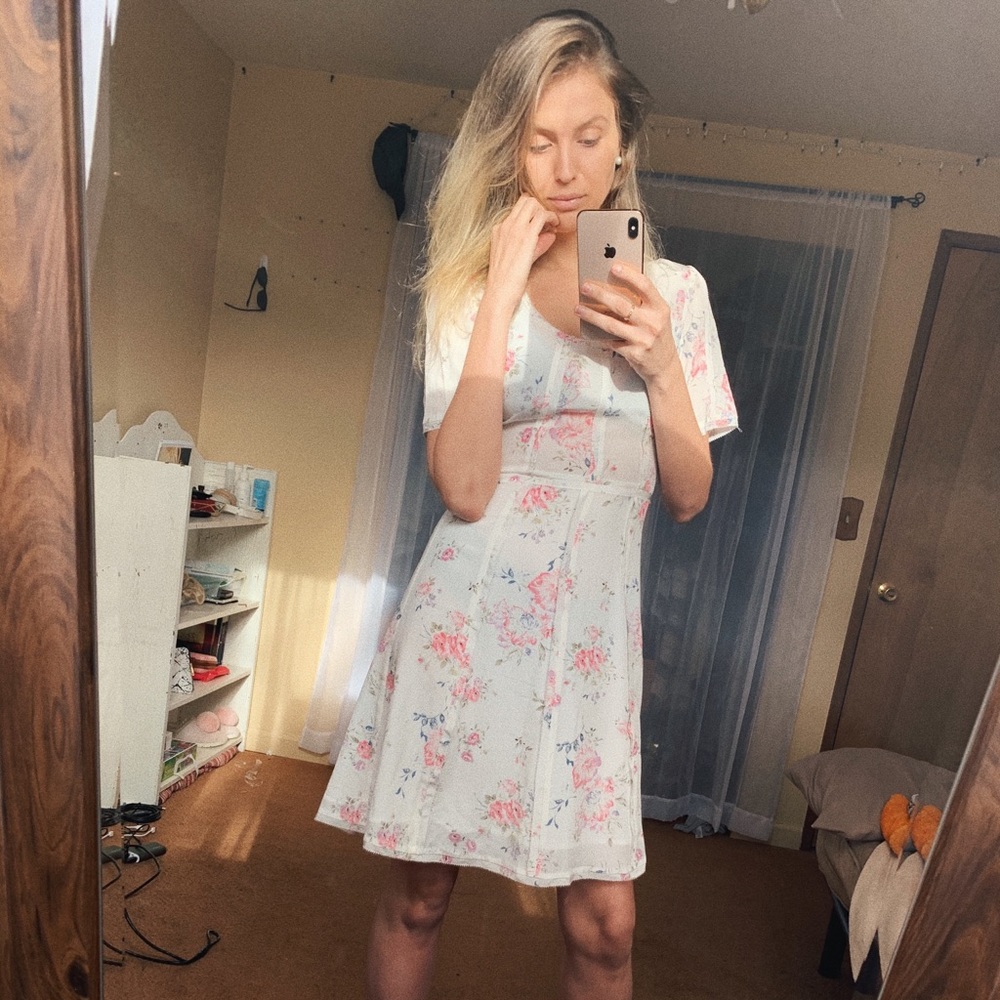 NEW - Silk floral dress $50